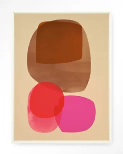 Clearance Urban Cotton Wandkleed Warm Haze in maat en frame naar keuze