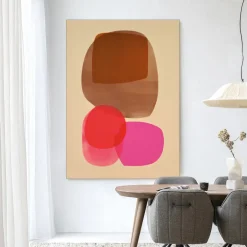 Clearance Urban Cotton Wandkleed Warm Haze in maat en frame naar keuze