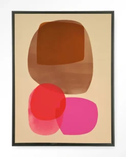 Clearance Urban Cotton Wandkleed Warm Haze in maat en frame naar keuze