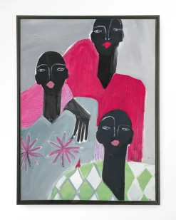 Urban Cotton Wandkleed We Are Family in maat en frame naar keuze