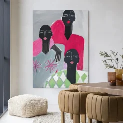 Urban Cotton Wandkleed We Are Family in maat en frame naar keuze