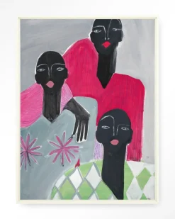 Urban Cotton Wandkleed We Are Family in maat en frame naar keuze