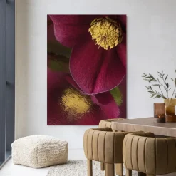 Clearance Urban Cotton Wandkleed Weerspiegeling Van Een Kerstroos in maat en frame naar keuze