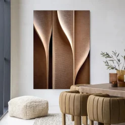 Online Urban Cotton Wandkleed Whispering Curves in maat en frame naar keuze