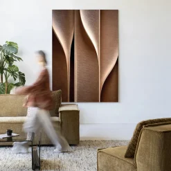 Online Urban Cotton Wandkleed Whispering Curves in maat en frame naar keuze