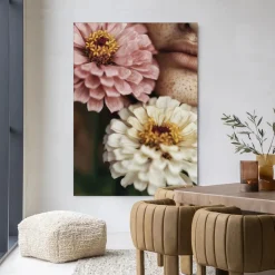Sale Urban Cotton Wandkleed Zinnia in maat en frame naar keuze
