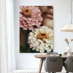 Sale Urban Cotton Wandkleed Zinnia in maat en frame naar keuze