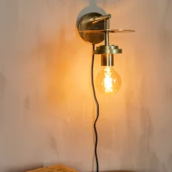Outlet Dutchbone Wandlamp Aden kleur Brass