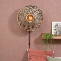 Discount GOOD&MOJO Wandlamp Bali Rond, Bamboe Naturel