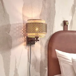 Sale GOOD&MOJO Wandlamp Bhutan Bamboe, 25cm