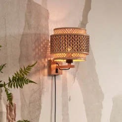 Sale GOOD&MOJO Wandlamp Bhutan Bamboe, 25cm