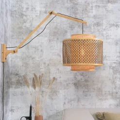 New GOOD&MOJO Wandlamp Bhutan 40cm, Bamboe Naturel
