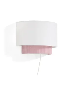 Hot Kave Home Wandlamp Bianella Rib Velvet, kleur Roze