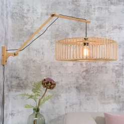 Best GOOD&MOJO Wandlamp Bromo 60cm, Bamboe Naturel