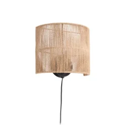 Best Kave Home Wandlamp Canar Jute, kleur Naturel
