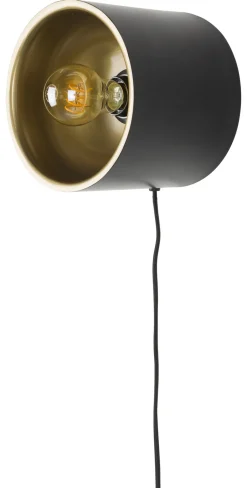 Clearance ZILT Wandlamp Cherylynn kleur Zwart/Goud