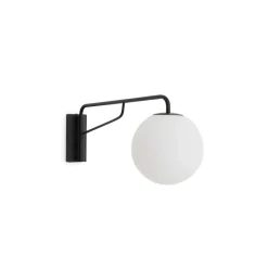 Hot Kave Home Wandlamp Eilo Glas en metaal, kleur Zwart