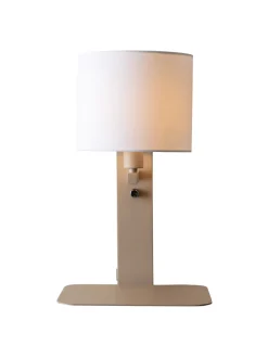 New it's about RoMi Wandlamp Florence Met plankje en USB, kleur Zand