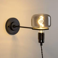 Outlet Zuiver Wandlamp Hazy kleur Zwart