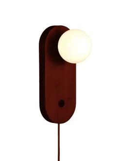 GOOD&MOJO Wandlamp Java Bamboe en glas, kleur Bruin