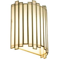 Online Richmond Interiors Wandlamp Lima kleur Brass Antique Antique Brass