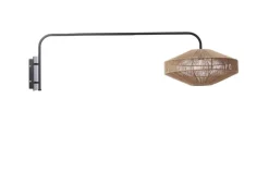 Online Light & Living Wandlamp Lyra kleur Naturel/Mat Zwart