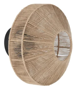 Hot Light & Living Wandlamp Lyra kleur Naturel/Mat Zwart