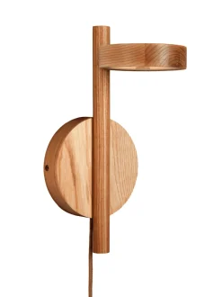 New GOOD&MOJO Wandlamp Okinawa Essenhout, kleur Naturel