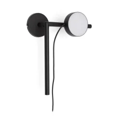 Online Kave Home Wandlamp Orey Met verplaatsbare spot, kleur Zwart