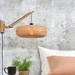 Clearance GOOD&MOJO Wandlamp Palawan Ø40cm, Bamboe Naturel