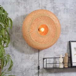 Best GOOD&MOJO Wandlamp Palawan 60cm, Bamboe Naturel