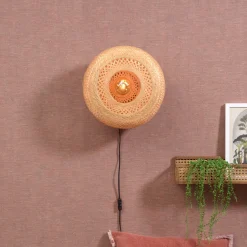 New GOOD&MOJO Wandlamp Palawan 40cm, Bamboe Naturel