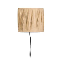 Outlet Kave Home Wandlamp Pulmi Raffia, kleur Naturel