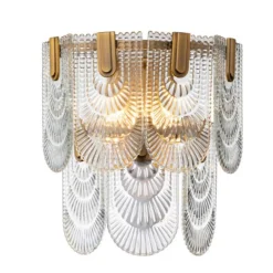 Sale Richmond Interiors Wandlamp Sem Glas, kleur Goud