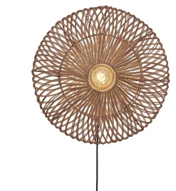 New GOOD&MOJO Wandlamp Zanzibar Rotan, 55cm