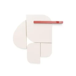 Outlet Kave Home Wandpaneel Danei 65 x 60cm, kleur /Rood Wit