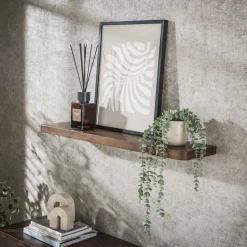 Hot LifestyleFurn Wandplank Alania Acaciahout Massief acacia bruin