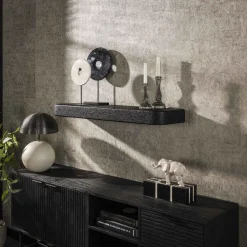 New LifestyleFurn Wandplank Doria Liquid metal Grijs