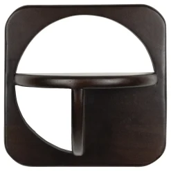 ZILT Wandplank Falynn Walnootlook, Set van 2 stuks