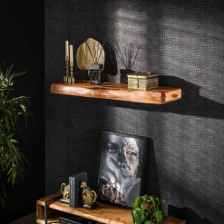 Clearance LifestyleFurn Wandplank Mac Acaciahout Massief acacia naturel