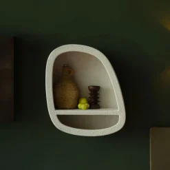 Best Dutchbone Wandplank Veda Gerecycled marmer, 63 x 53cm