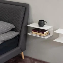 Bendt Wandplankje Nonny met dubbele plank, metaal, 35cm