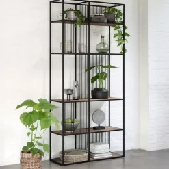 Clearance DTP Home Wandrek Barra Teakhout en metaal Bruin, Zwart