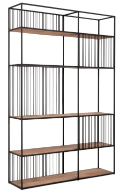 Clearance DTP Home Wandrek Barra Teakhout en metaal Bruin, Zwart