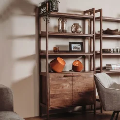 Sale Tower Living Wandrek Falcone Met 2 deuren, Acaciahout, 200 x 90cm