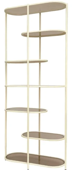 Sale Brix Wandrek Jill Gecoat staal en glas, 190 x 85cm