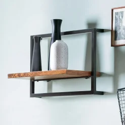 Artistiq Living Wandrek Jossue Mangohout en metaal, 35 x 65cm