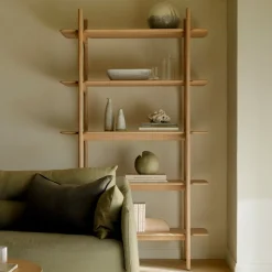 Hot Ethnicraft Wandrek PI Geolied Eikenhout, 187 x 110cm, kleur Naturel