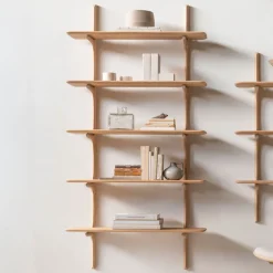 Hot Ethnicraft Wandrek PI Hout, Met 5 planken
