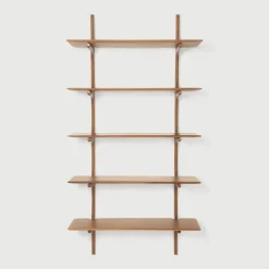 Hot Ethnicraft Wandrek PI Hout, Met 5 planken